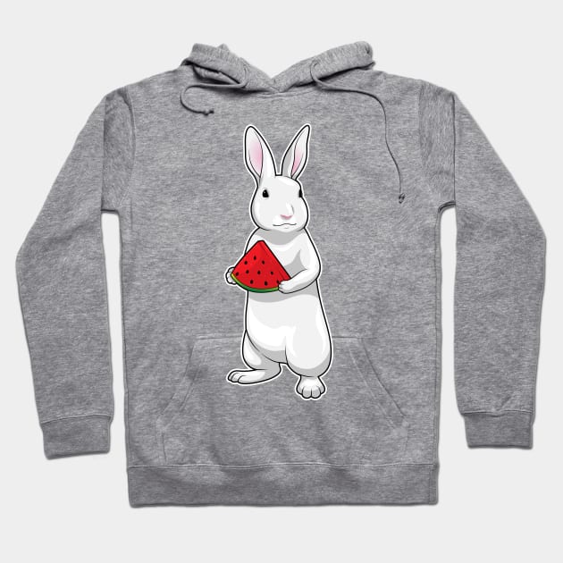 Rabbit Watermelon Hoodie by Markus Schnabel